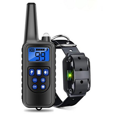 Guler de dresaj de câini cu telecomandă 800 m Antrenament electric de câini pentru dresajul ușor de dresat câinii în aer liber Câini descurajează lătratul Vibrații