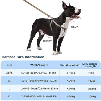 Ρυθμιζόμενο νάιλον λουρί σκύλου Ανακλαστικό γιλέκο στήθους χωρίς έλξη για κουτάβι λουρί για μικρούς μεσαίους μεγάλους σκύλους Προμήθειες για σκύλους Corgi