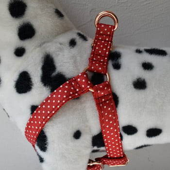 Red Wave Point Dog Straps Εκτύπωση Λουρί σκύλου Βασικό λουρί σκύλου Ρυθμιζόμενο βαμβακερό ύφασμα πόρπης για μεγάλα μικρά σκυλιά Chihuahua