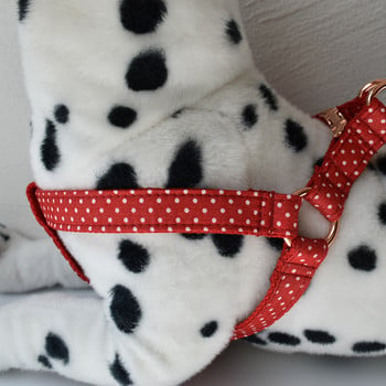 Red Wave Point Dog Straps Εκτύπωση Λουρί σκύλου Βασικό λουρί σκύλου Ρυθμιζόμενο βαμβακερό ύφασμα πόρπης για μεγάλα μικρά σκυλιά Chihuahua