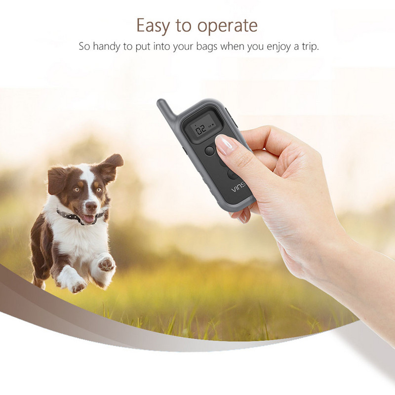 Antrenor de animale de companie Antrenor de câini Bark Stopper Ecran albastru Iluminare de fundal Potrivit pentru utilizare pe timp de noapte Dresor de câini Produs nou