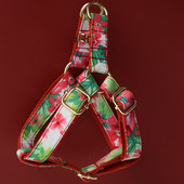 Ham pentru câini cu design personalizat pentru câini mici, mijlocii mari, etichetă de identificare cu nume gravată gratuit, gulere pentru câini de Crăciun pentru flori chihuahua11