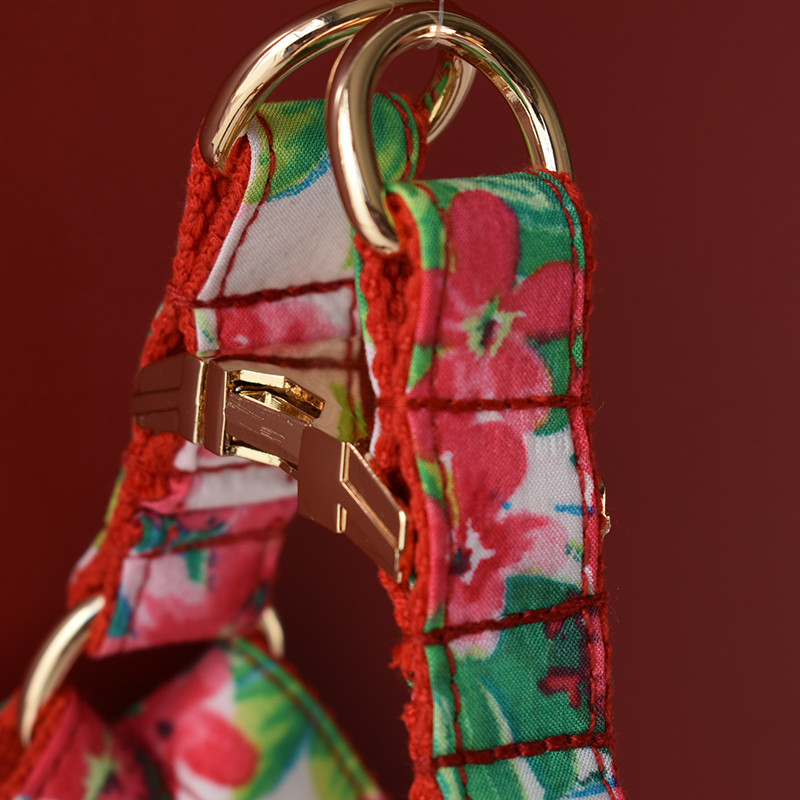 Ham pentru câini cu design personalizat pentru câini mici, mijlocii mari, etichetă de identificare cu nume gravată gratuit, gulere pentru câini de Crăciun pentru flori chihuahua11