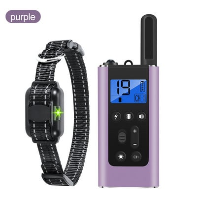 800 m elektriline koerte treeningkaelarihm veekindel laetav lemmiklooma haukumisvastane kaelarihm koertele elektrišokk