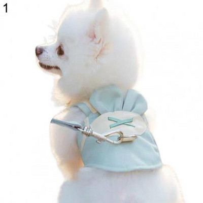 1 set Ham pentru animale de companie cu lesă Respirabil Confortabil Desenu animat Design unisex Dimensiune medie Câine în aer liber Curea de piept pentru vară