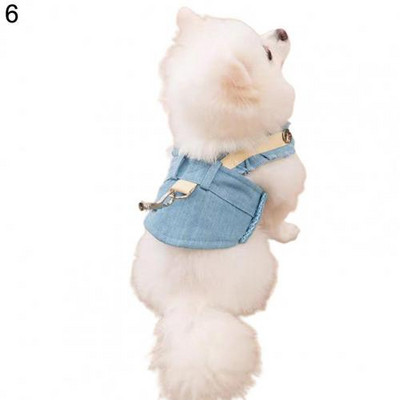 1 set Ham pentru animale de companie cu lesă Respirabil Confortabil Desenu animat Design unisex Dimensiune medie Câine în aer liber Curea de piept pentru vară