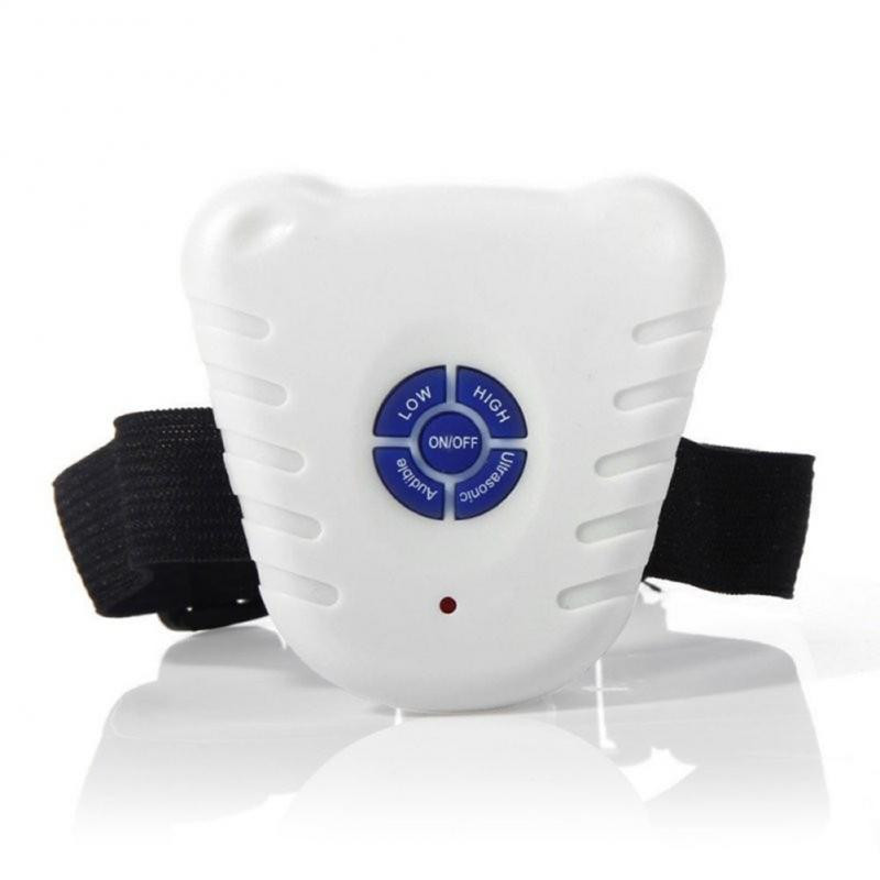 Veekindel koera stopp Reguleeritav Koer Lemmiklooma Haukumise Kontrolli Kaelarihm Treeningseade Nupp Kliker Ultraheli Koera haukumise Kaelarihm