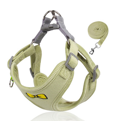 Set de ham și lesă pentru câini, de talie mică, mijlocie, cațeluș, respirabil, pisică, vestă, chihuahua, lesă de plimbare