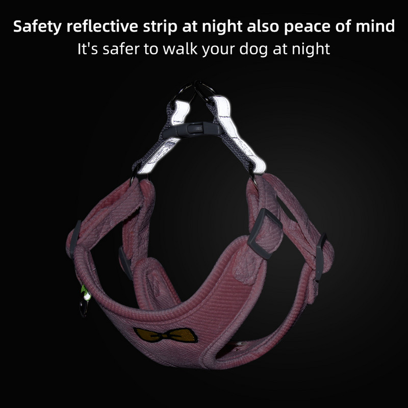 Set de ham și lesă pentru câini, de talie mică, mijlocie, cațeluș, respirabil, pisică, vestă, chihuahua, lesă de plimbare