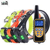 Περιλαίμια εκπαίδευσης σκύλων 3 σε 1 Τηλεχειριστήριο για όλα τα μεγέθη Σκύλοι Αδιάβροχα περιλαίμια εκπαίδευσης σε κραδασμούς Υποστήριξη προϊόντων για σκύλους Dropship