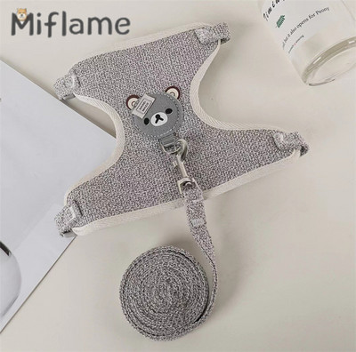 Miflame Crtani pas Vučno uže Teddy Bichon Spitz Tip prsluka Male pse Prsni remen Mačka Šetanje Zečevi Uže Lanac Oprema za kućne ljubimce