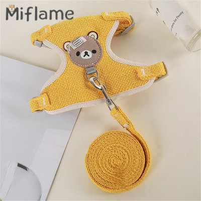 Miflame Crtani pas Vučno uže Teddy Bichon Spitz Tip prsluka Male pse Prsni remen Mačka Šetanje Zečevi Uže Lanac Oprema za kućne ljubimce