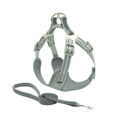 Reflektirajući pojas za pse, prsluk i set povodnika Puppy Prozračni mrežasti pojas bez povlačenja za male srednje pse Mops Oprema za kućne ljubimce