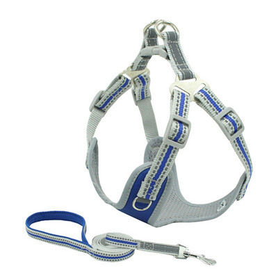 Reflektirajući pojas za pse, prsluk i set povodnika Puppy Prozračni mrežasti pojas bez povlačenja za male srednje pse Mops Oprema za kućne ljubimce