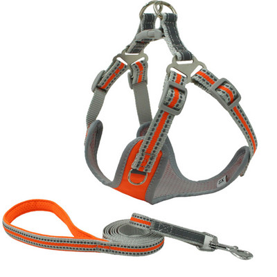 Reflektirajući pojas za pse, prsluk i set povodnika Puppy Prozračni mrežasti pojas bez povlačenja za male srednje pse Mops Oprema za kućne ljubimce