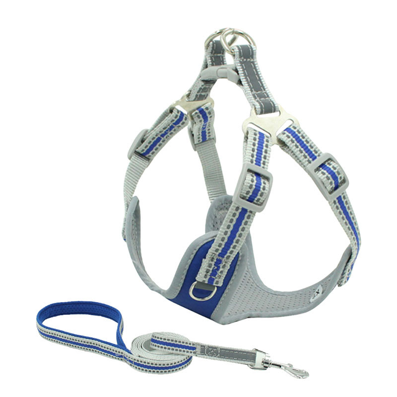Reflektirajući pojas za pse, prsluk i set povodnika Puppy Prozračni mrežasti pojas bez povlačenja za male srednje pse Mops Oprema za kućne ljubimce