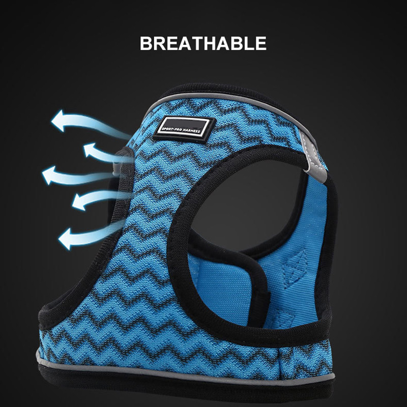 Benepaw Durabil, fără tragere, Set de ham și lesă pentru câini, mijlocii, respirabil, reflectorizant, pisică, pentru cățeluș, vestă ușor de pus/dezcodat