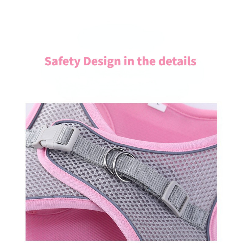 Ρυθμιζόμενο λουρί για σκύλους για κολάρο γάτας Σετ λουρί για σκύλους Ρυθμιζόμενο γιλέκο για κουτάβι γάτας λουρί για περπάτημα