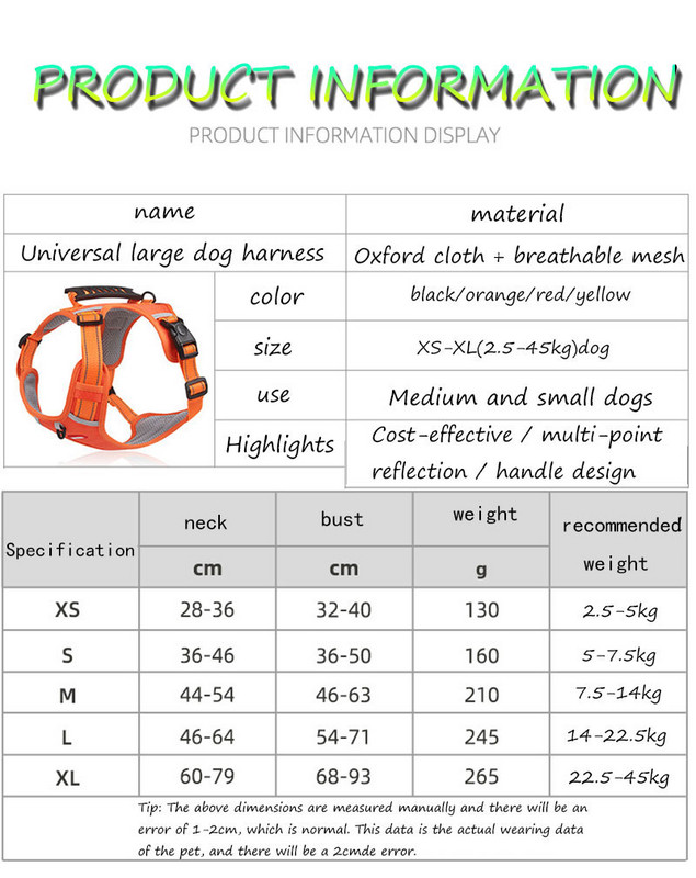 Nova ogrlica za pojas za pse s ručkom, reflektirajuća za male, srednje velike pseće remen za prsa, podesiv K9 prsluk za kućne ljubimce na otvorenom