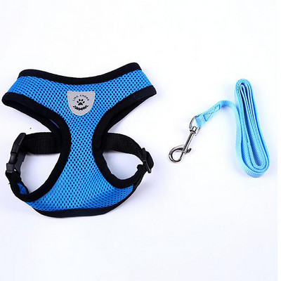 SML Accesorii pentru câini Set de ham și lesă pentru câini din plasă respirabilă pentru câini de talie mică