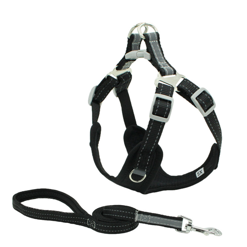 Ham pentru câini pentru animale de companie, haine reflectorizante, respirabile, pentru câini de dimensiuni medii mari, siguranța pentru plimbare animale de companie, cățeluș, nailon, roz, curea pieptului lesă