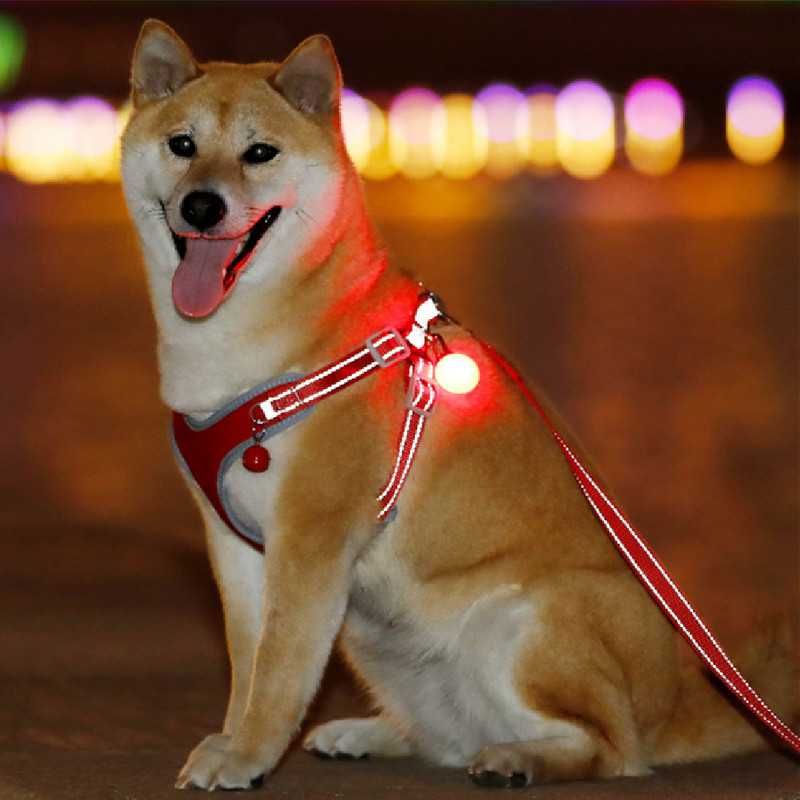 Ham pentru câini pentru animale de companie, haine reflectorizante, respirabile, pentru câini de dimensiuni medii mari, siguranța pentru plimbare animale de companie, cățeluș, nailon, roz, curea pieptului lesă