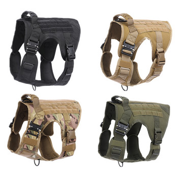 Στρατιωτική Εκπαίδευση Tactical Dog Harness for Small Medium Big Dogs Γιλέκο γρήγορης απελευθέρωσης German Shepherd Pet Large Dogs