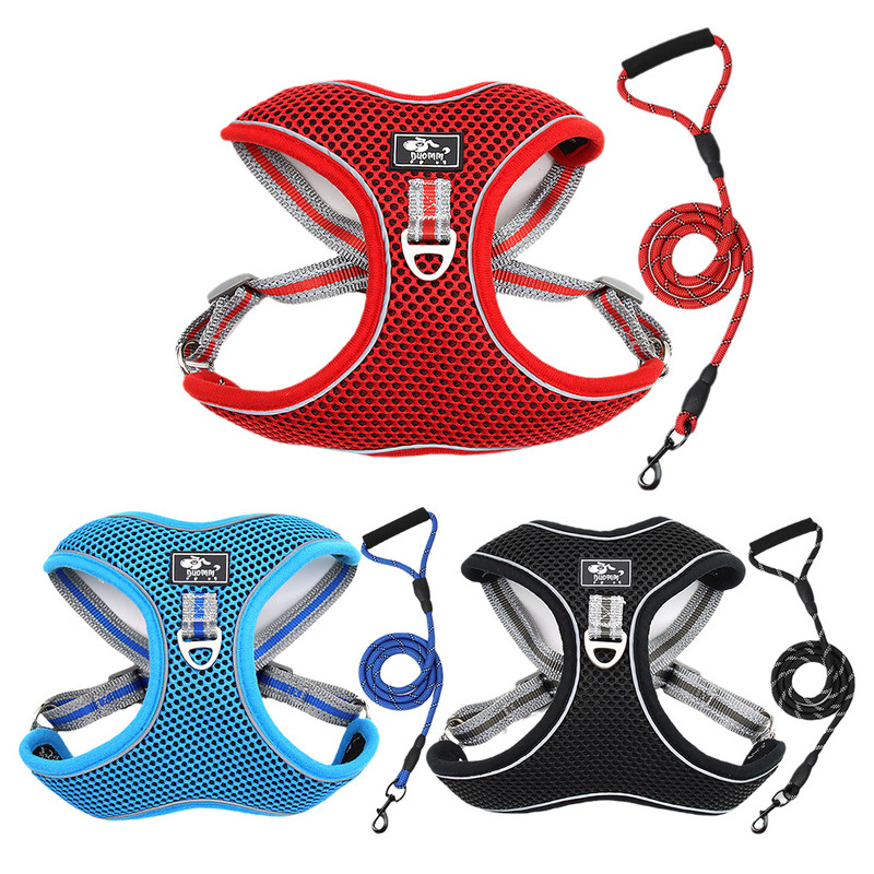 Set de ham și lesă pentru câini mare, mediu, mare, antitirones, fără durere, reglabil, fără tragere, pentru câini XXXXL Centrul de livrare directă