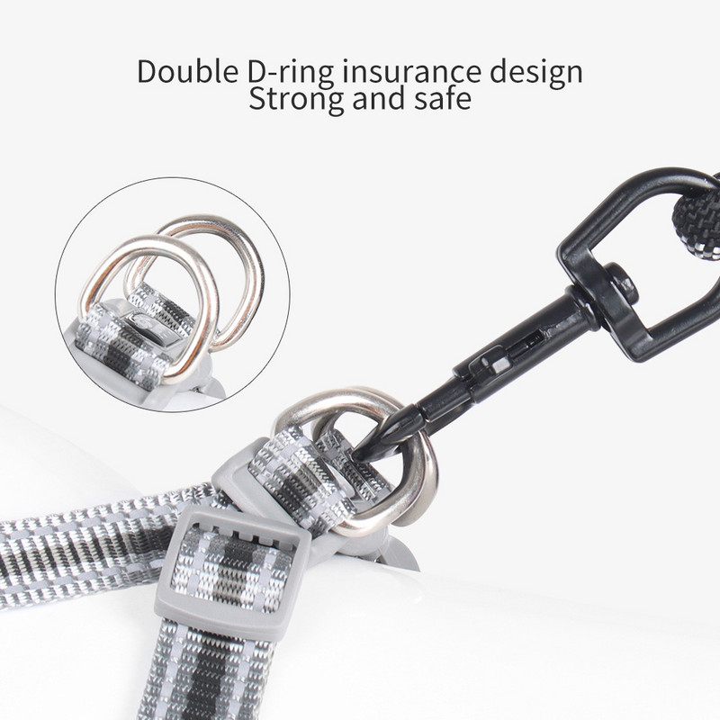 Set de ham și lesă pentru câini mare, mediu, mare, antitirones, fără durere, reglabil, fără tragere, pentru câini XXXXL Centrul de livrare directă