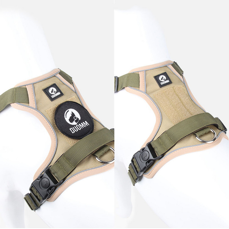 Ham pentru câine fără tragere pentru animale de companie, vestă reflectorizată pentru câine, plumb de siguranță pentru vehicule cu clemă frontală și mâner de control ușor pentru dresaj