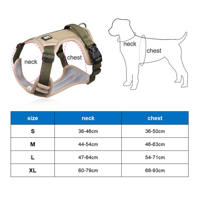 Ham pentru câine fără tragere pentru animale de companie, vestă reflectorizată pentru câine, plumb de siguranță pentru vehicule cu clemă frontală și mâner de control ușor pentru dresaj