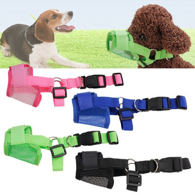1 db kutyaszájvédő harapásgátló hálós burkolat ugatásgátló rágótakaró kutyapofa nylon kisállatkutyákhoz biztonsági kellékek hordozható
