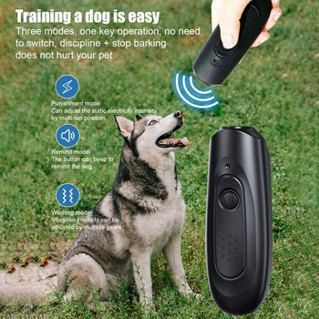 Ασφαλής συσκευή διόρθωσης γαβγίσματος σκύλων Υπερηχητική συσκευή εκπαίδευσης σκύλων-Συσκευή ελέγχου γαβγίσματος Μικρά μεσαία μεγάλα σκυλιά Αποτρεπτικές συσκευές γαβγίσματος