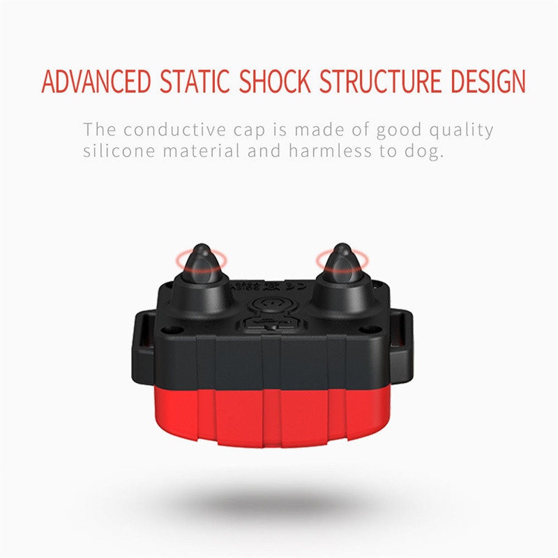 Zgardă pentru lătrat de câine Antrenament pentru animale de companie, șoc electric cu vibrații, rezistentă la apă.