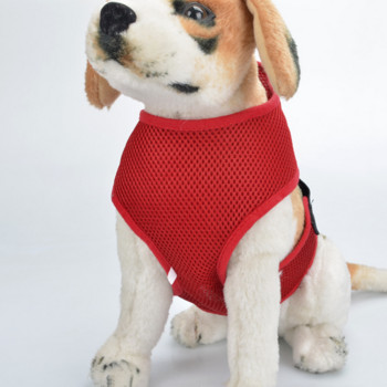 Ρυθμιζόμενο γιλέκο με λουρί σκύλου, μαλακό αναπνεύσιμο λουρί για σκύλους Λουρί στήθους με πλέγμα νάιλον για σκύλους Κολάρο για σκύλους για γάτα κατοικίδιου σκύλου