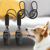 Pakendis 2 koera vile meeldetuletus kõrgsagedusliku klõpsuga koera koolitus Klikitaja koolitus ilma ultrahelita koos kaelarihmaga lemmikloomatarvetega