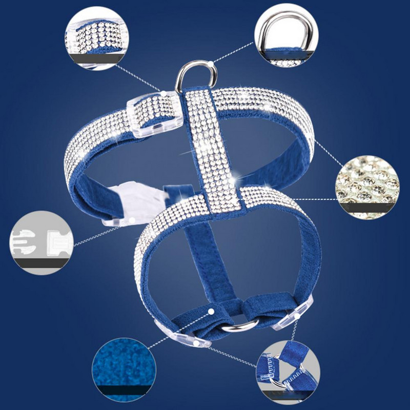 Ham durabil pentru vestă Rezistent la mușcături Siguranță pentru mers Articole pentru animale de companie Ham pentru siguranță pentru mers pe jos