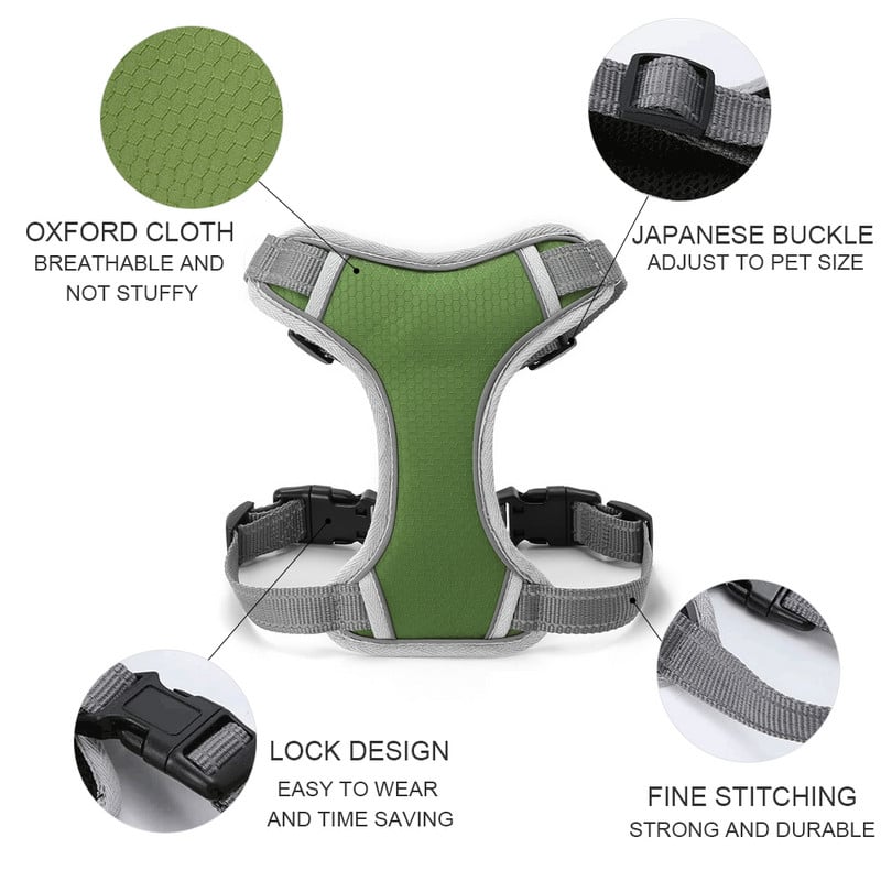 Vodootporni pojas za pse, reflektirajući i prozračni pojas za prsa za kućne ljubimce, pogodan za srednje i velike pse, šetnju i obuku štenaca