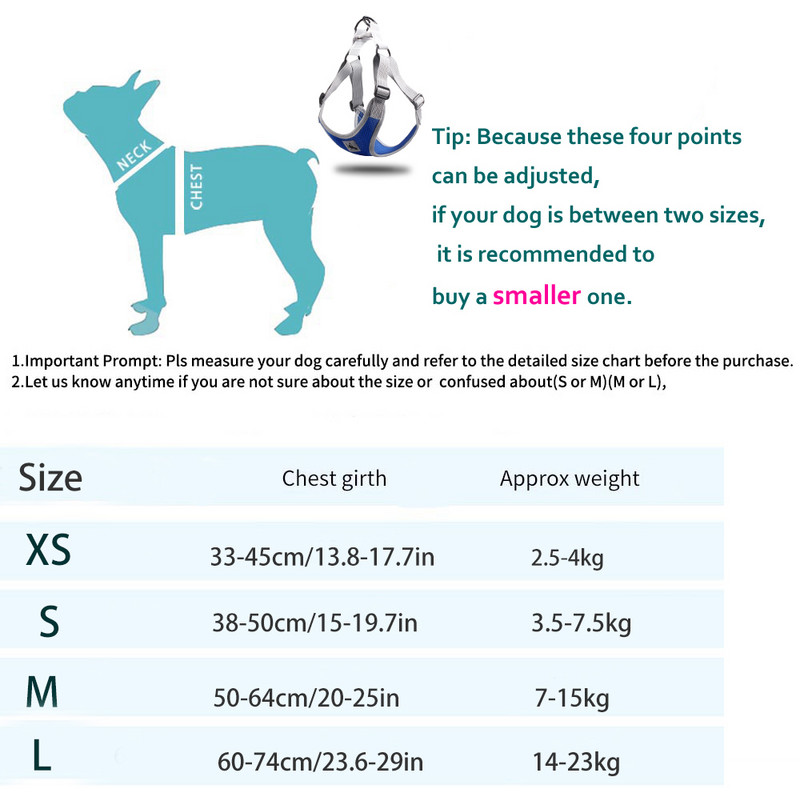 Ham cu plasă pentru câini de companie reflectorizant pentru cățeluși pentru pisici, vestă de pisică, pentru câini de vară, curea de piept moale, respirabilă, pentru câini mici și mijlocii