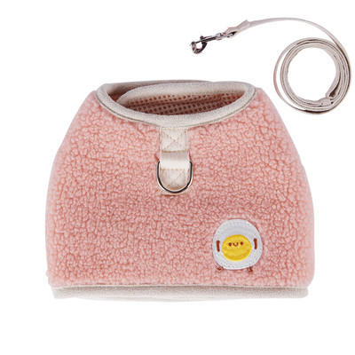 Harnaș de iarnă din lână pentru set de lesă pentru câini de talie mică, vestă caldă, haine cu tracțiune pentru câini de talie mică, buldog francez, accesorii pentru animale de companie