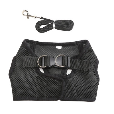 1 bucată câine pisică vestă de protecție tip guler ham plasă respirabil lesă pentru mers pentru animale de companie