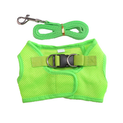 1 bucată câine pisică vestă de protecție tip guler ham plasă respirabil lesă pentru mers pentru animale de companie