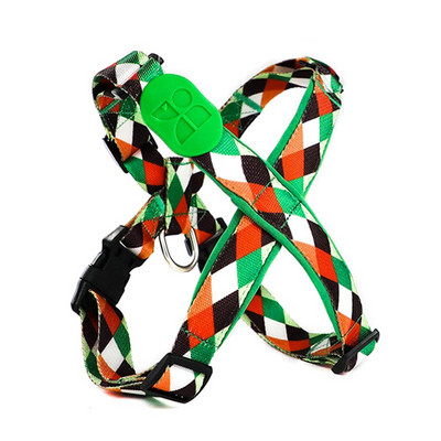 HamshMoc Vestă pentru ham pentru câini, moale, reglabilă, căptușită, în carouri, pentru mers pe jos, pentru un pitbull de dresaj de câine mic și mare