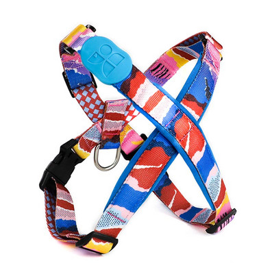 HamshMoc Vestă pentru ham pentru câini, moale, reglabilă, căptușită, în carouri, pentru mers pe jos, pentru un pitbull de dresaj de câine mic și mare