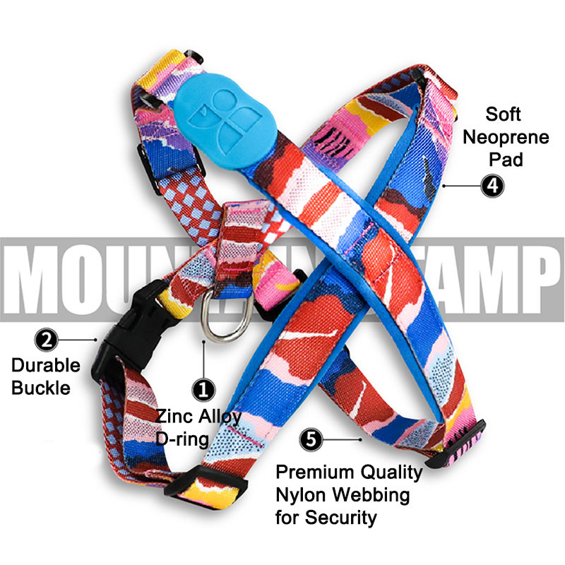 HamshMoc Vestă pentru ham pentru câini, moale, reglabilă, căptușită, în carouri, pentru mers pe jos, pentru un pitbull de dresaj de câine mic și mare