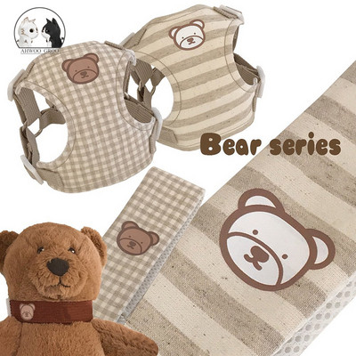 2/komplet remenja za pse i povodca Set crtani podesivi mekani povodac za hodanje Puppy Cat Quick Release Vest Oprsnice za male srednje pse