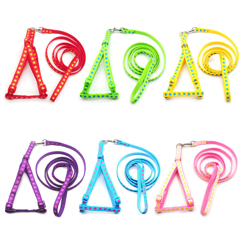 Uus Star Small Dog Cat rakmed jalutusrihm Reguleeritav vestiga kaelarihm kutsika õues jalutav chihuahua terjer šnautseri kutsika tarvikud