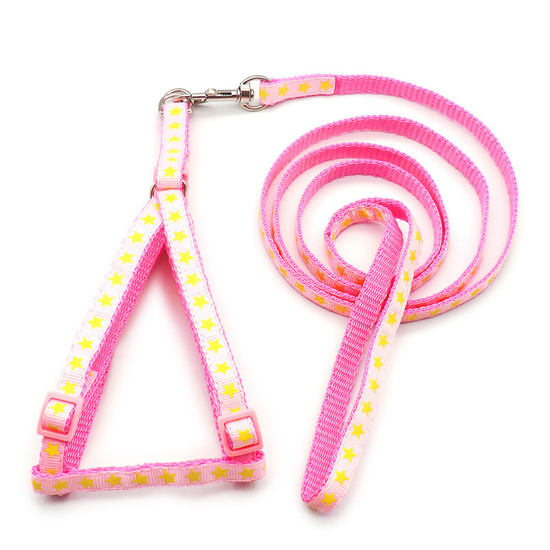 Uus Star Small Dog Cat rakmed jalutusrihm Reguleeritav vestiga kaelarihm kutsika õues jalutav chihuahua terjer šnautseri kutsika tarvikud