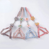 Set de lesă pentru câini de talie mică pentru pisici, ham pentru cățeluș pentru animale de companie, vestă, accesorii respirabile pentru câini, chihuahua pomeranian, accesorii pentru plimbare în aer liber