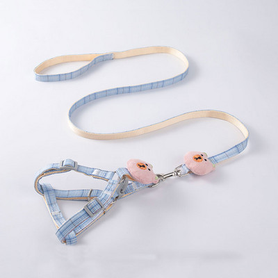 Set de lesă pentru câini de talie mică pentru pisici, ham pentru cățeluș pentru animale de companie, vestă, accesorii respirabile pentru câini, chihuahua pomeranian, accesorii pentru plimbare în aer liber